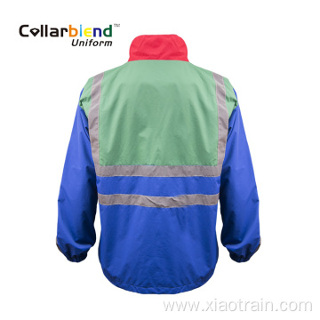 High reflector blue safety reflective jacket